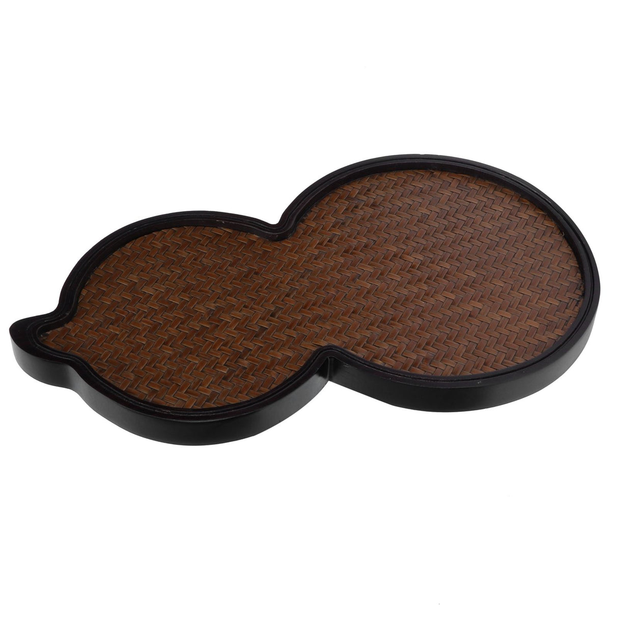 Mat Surface Bamboo Small Tea Tray Tea Plate for Teawares Teaset Saucers Tea CeremonyGourd