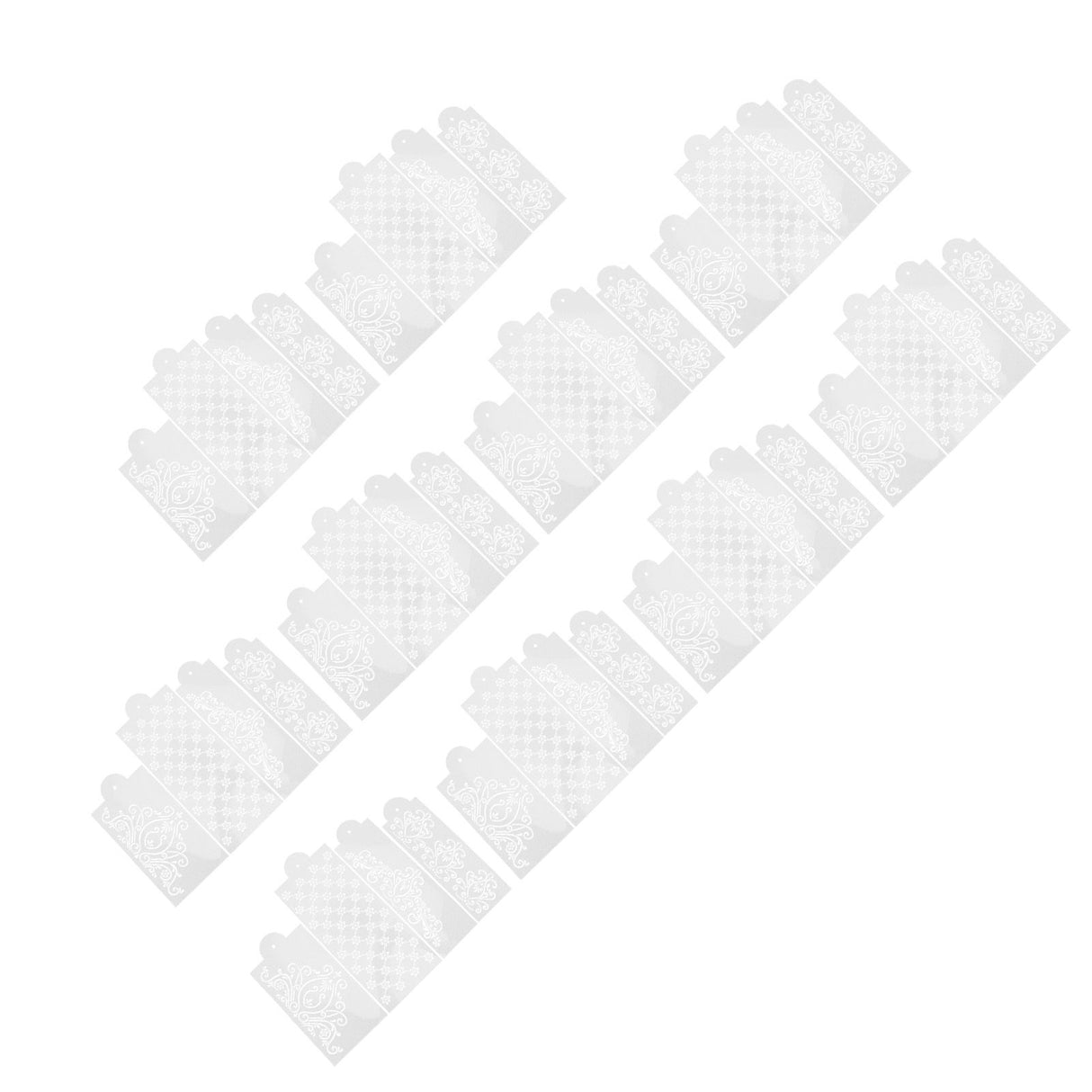 10 Set Cake Spray Mold Cake Embossing Mold Baking Stencils for Home Kitchen Tool