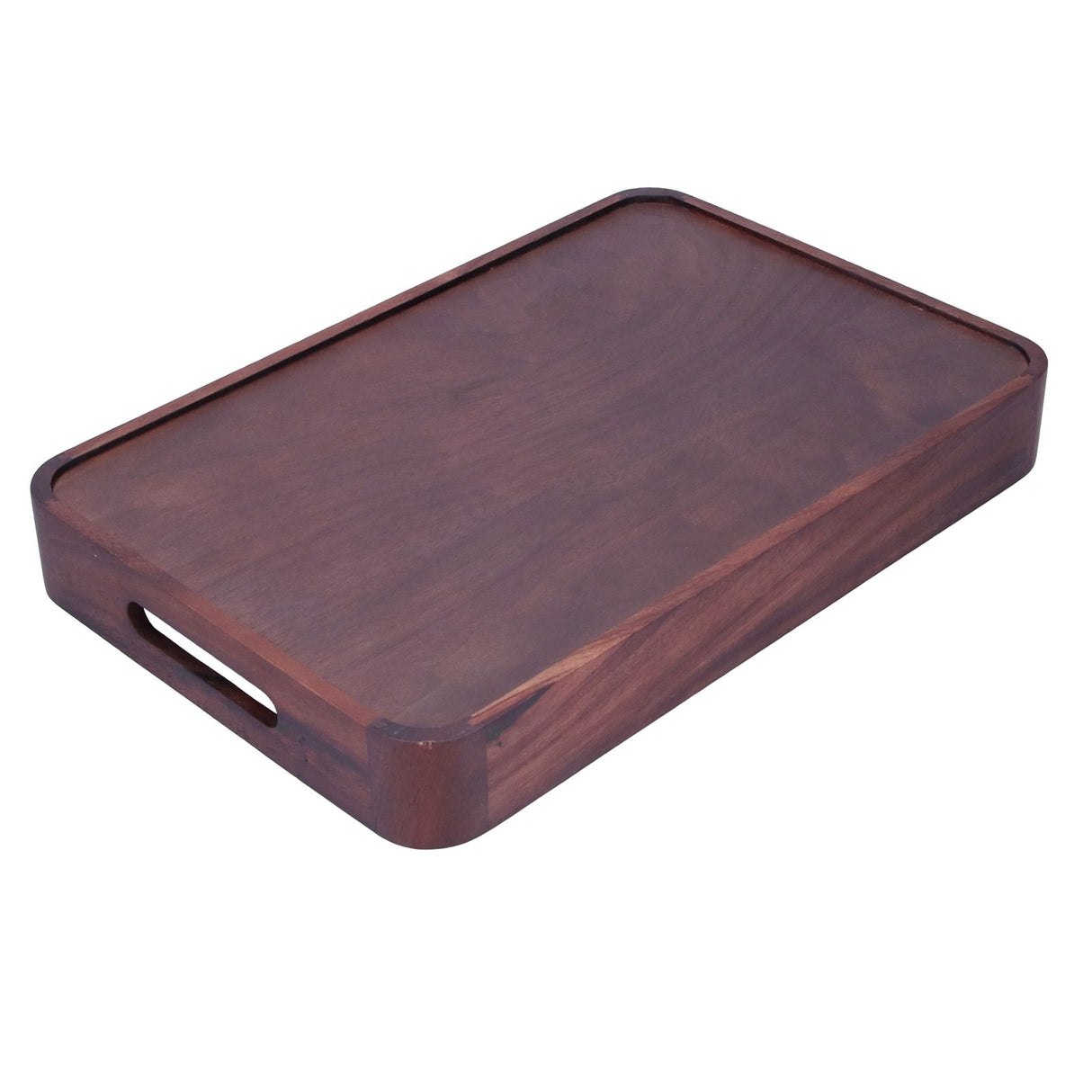 Walnut Rectangular Tray Wooden Dinner Plate Fruit Tray Household Tea Cup Holder for HomeSmall