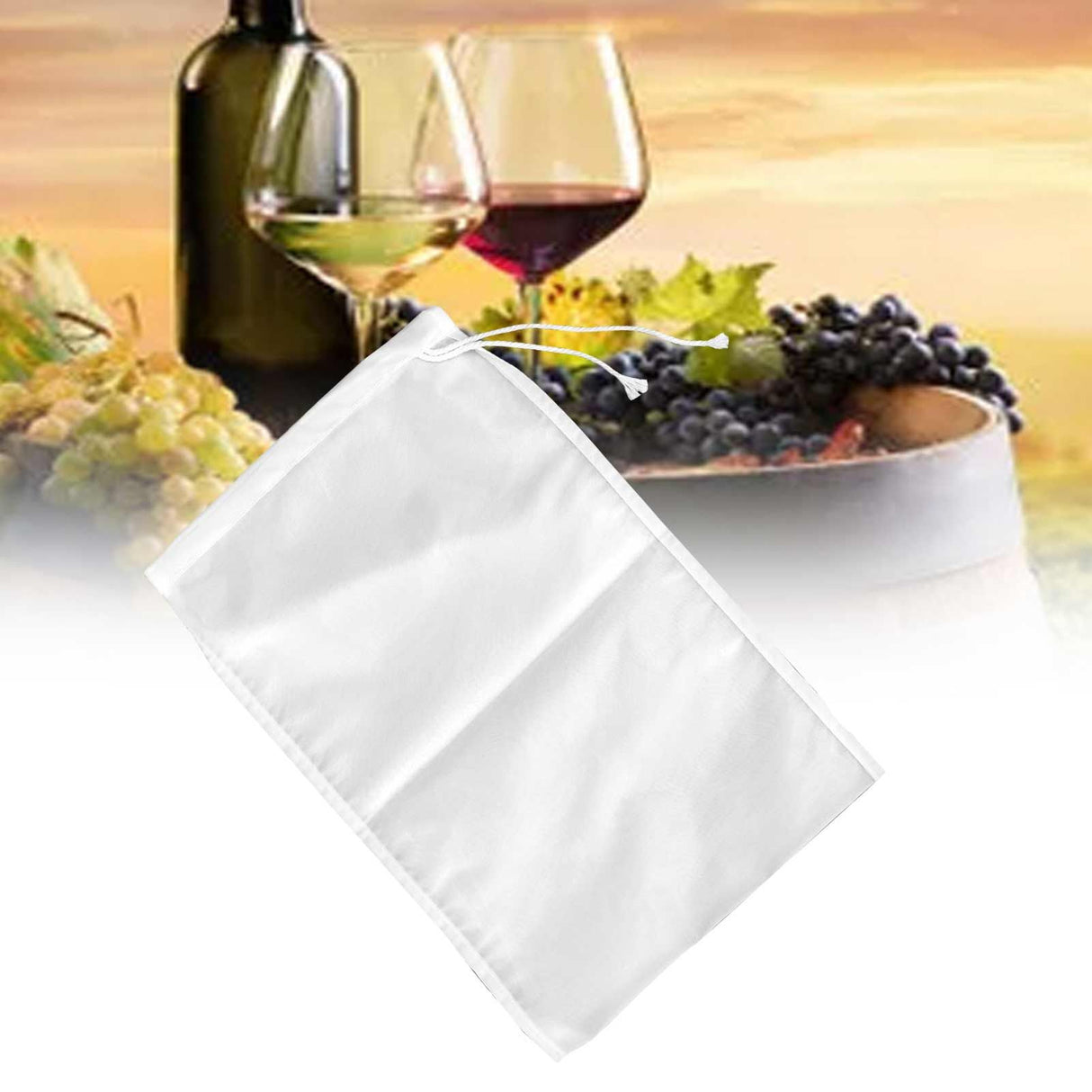 300 Mesh Nylon Filter Bag Reusable Tea Wine Soybean Milk Food Strainer Kitchen Supplies