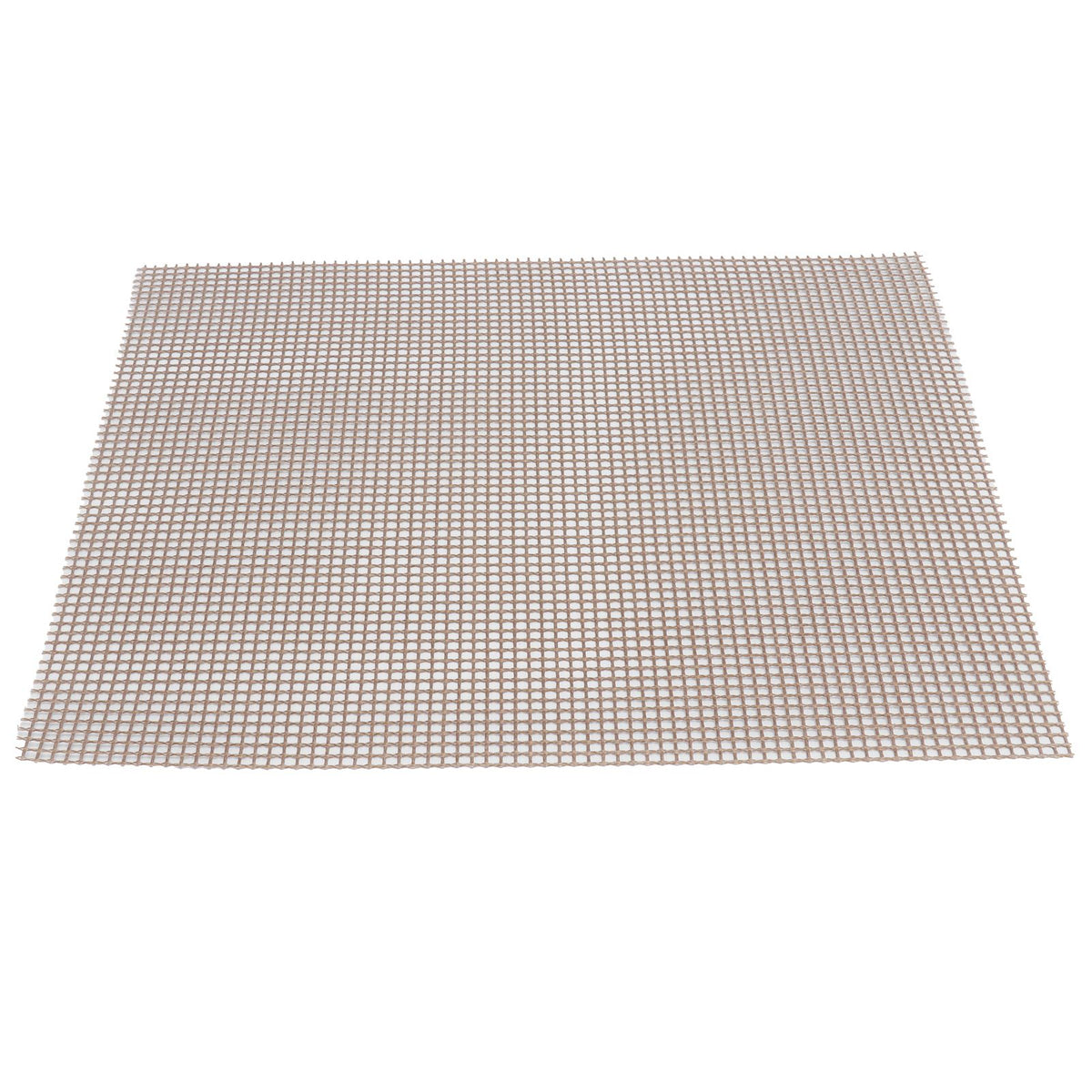 Food Grade NonStick Grid Sheet Multifunctional Barbecue Grid Mat for Barbecue Outdoor(Brown 30x40cm )