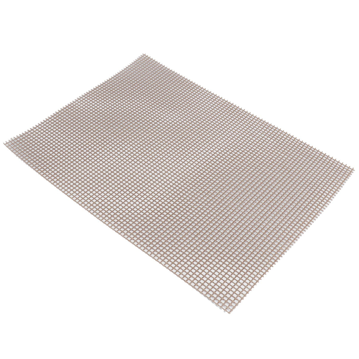Food Grade NonStick Grid Sheet Multifunctional Barbecue Grid Mat for Barbecue Outdoor(Brown 30x40cm )