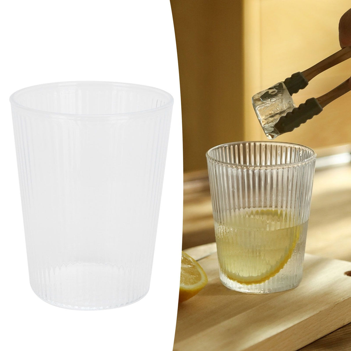 250ml Vertical Slanted Glass Whiskey Wine Cup Cocktail Glass Vodka Mug for Home Bar