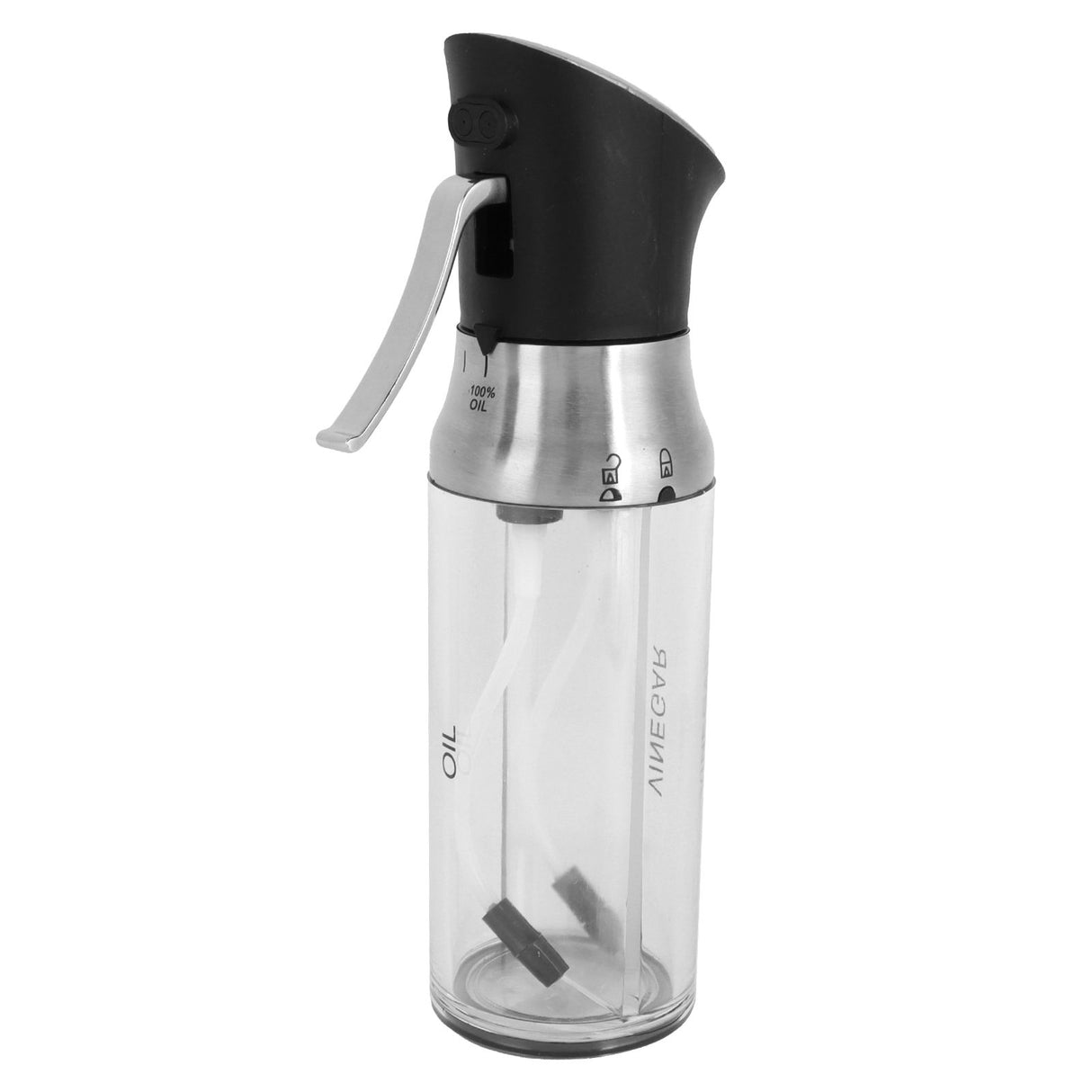Oil Sprayer Transparent PressType Seasoning Bottle Vinegar Dispenser Kitchen Tools