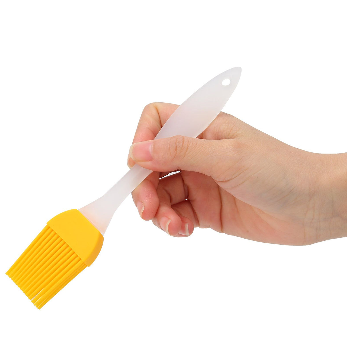 Yellow Silicone Oil Brush Grill Brush Kitchen Gadgets for Outdoor Camping Barbecue