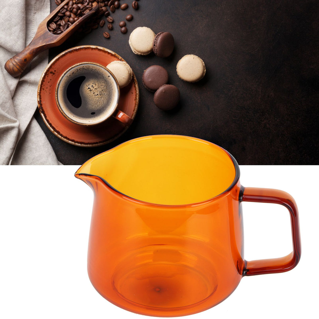 550ml Cup Coffee Sharing Cup Borosilicate Glass Cup Household Supplies for Tea Coffee WaterAmber