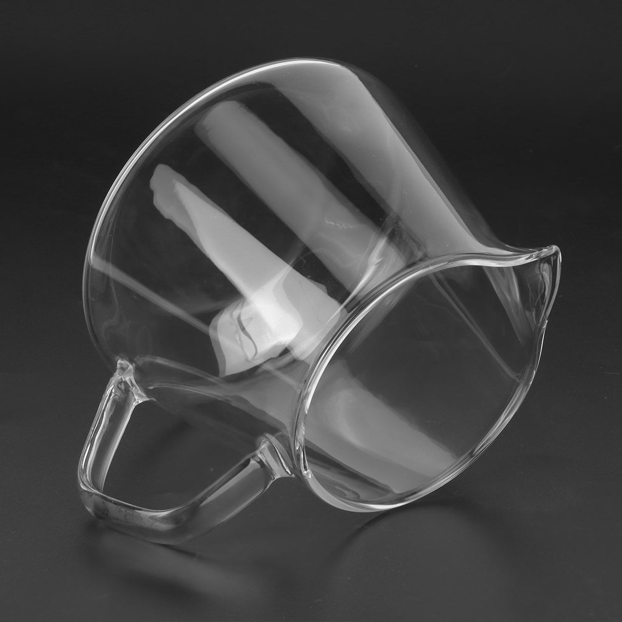Transparent Cup High Borosilicate Glass Coffee Sharing Cup AntiScalding for Drinking Tea(650ml )