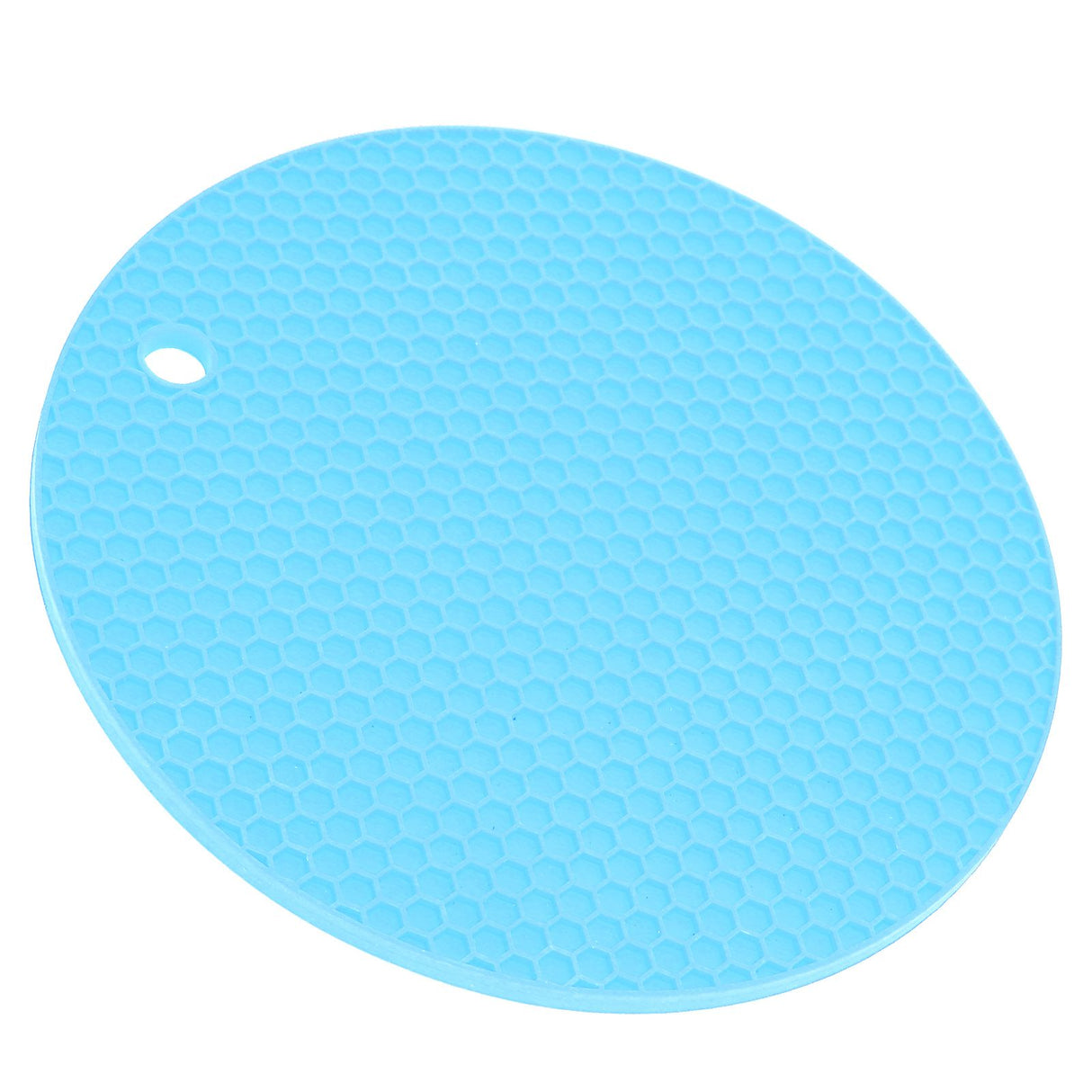 Round Shape Mat Food Grade Thickened Silicone Placemat Insulation Pad Microwave Oven MatBlue