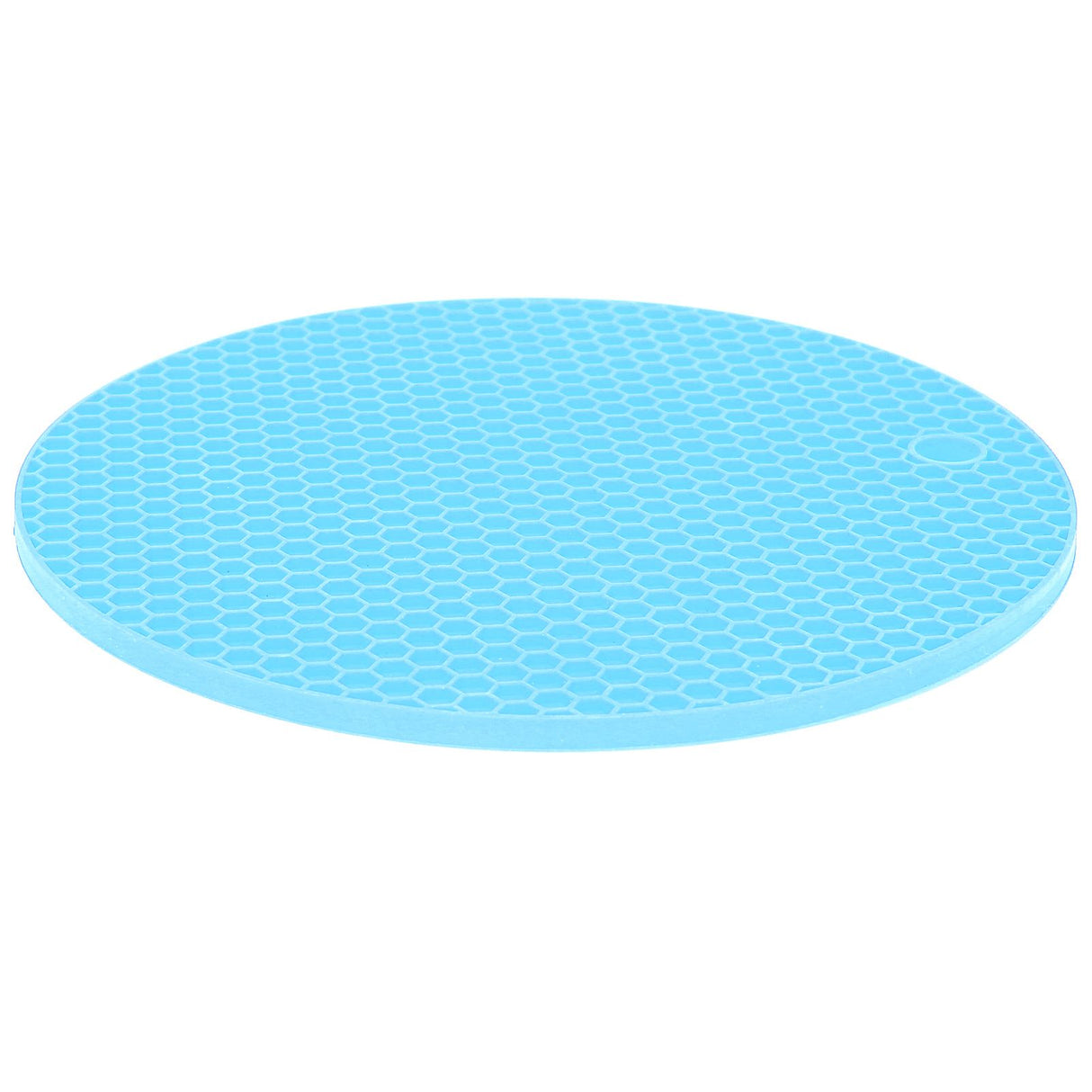 Round Shape Mat Food Grade Thickened Silicone Placemat Insulation Pad Microwave Oven MatBlue