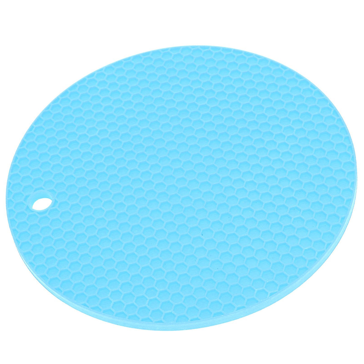Round Shape Mat Food Grade Thickened Silicone Placemat Insulation Pad Microwave Oven MatBlue