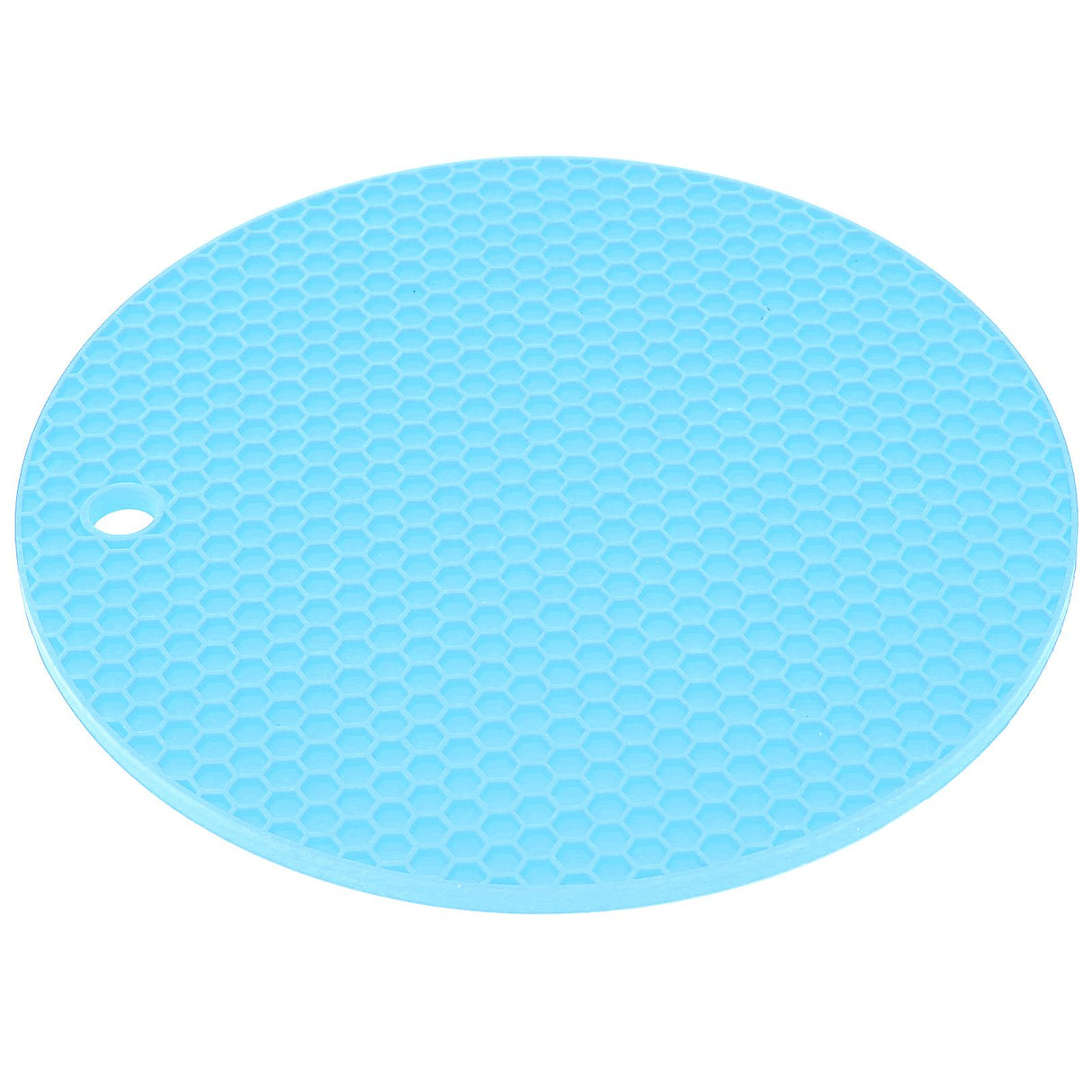 Round Shape Mat Food Grade Thickened Silicone Placemat Insulation Pad Microwave Oven MatBlue