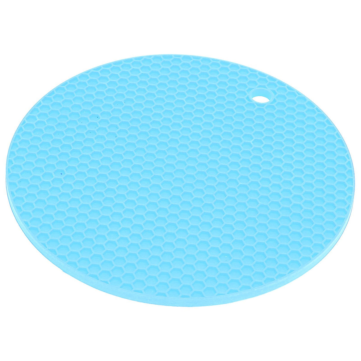 Round Shape Mat Food Grade Thickened Silicone Placemat Insulation Pad Microwave Oven MatBlue