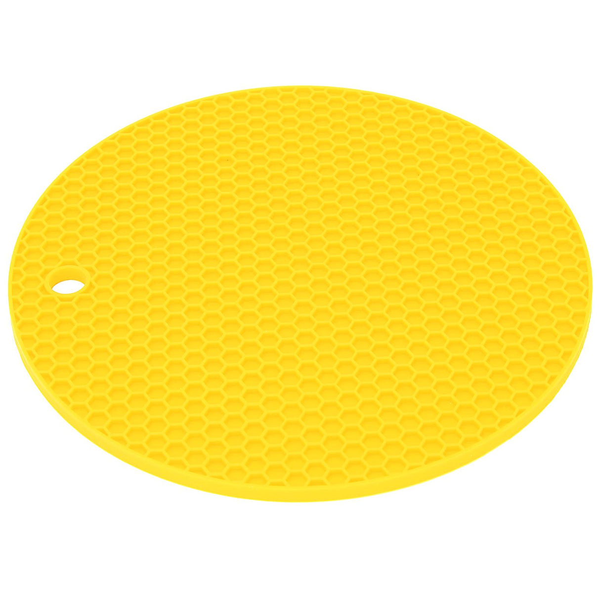 Round Shape Mat Food Grade Thickened Silicone Placemat Insulation Pad Microwave Oven MatYellow