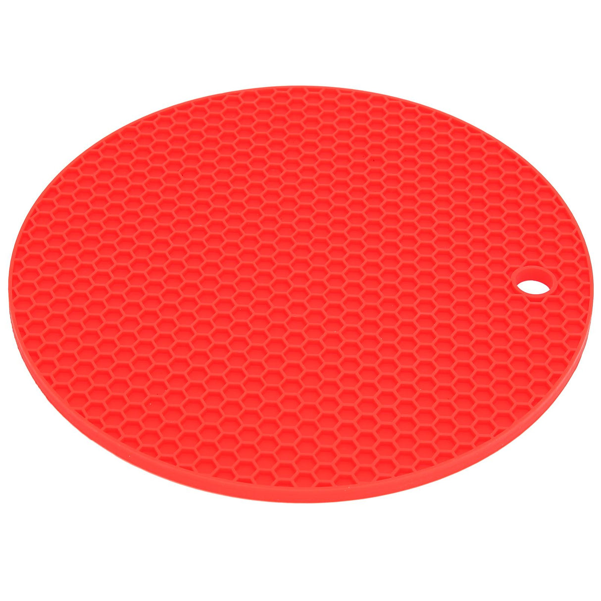 Round Shape Mat Food Grade Thickened Silicone Placemat Insulation Pad Microwave Oven MatRed