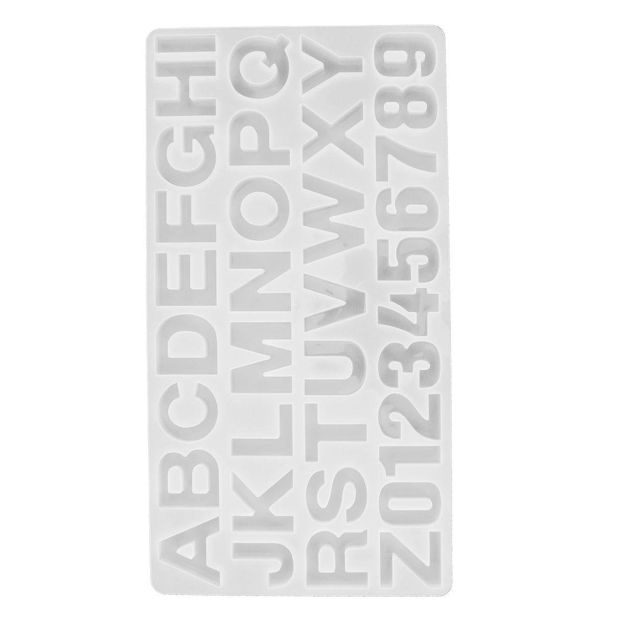 English Letters Number Pattern Silicone Mould DIY Chocolate Pudding Mold Baking Tool
