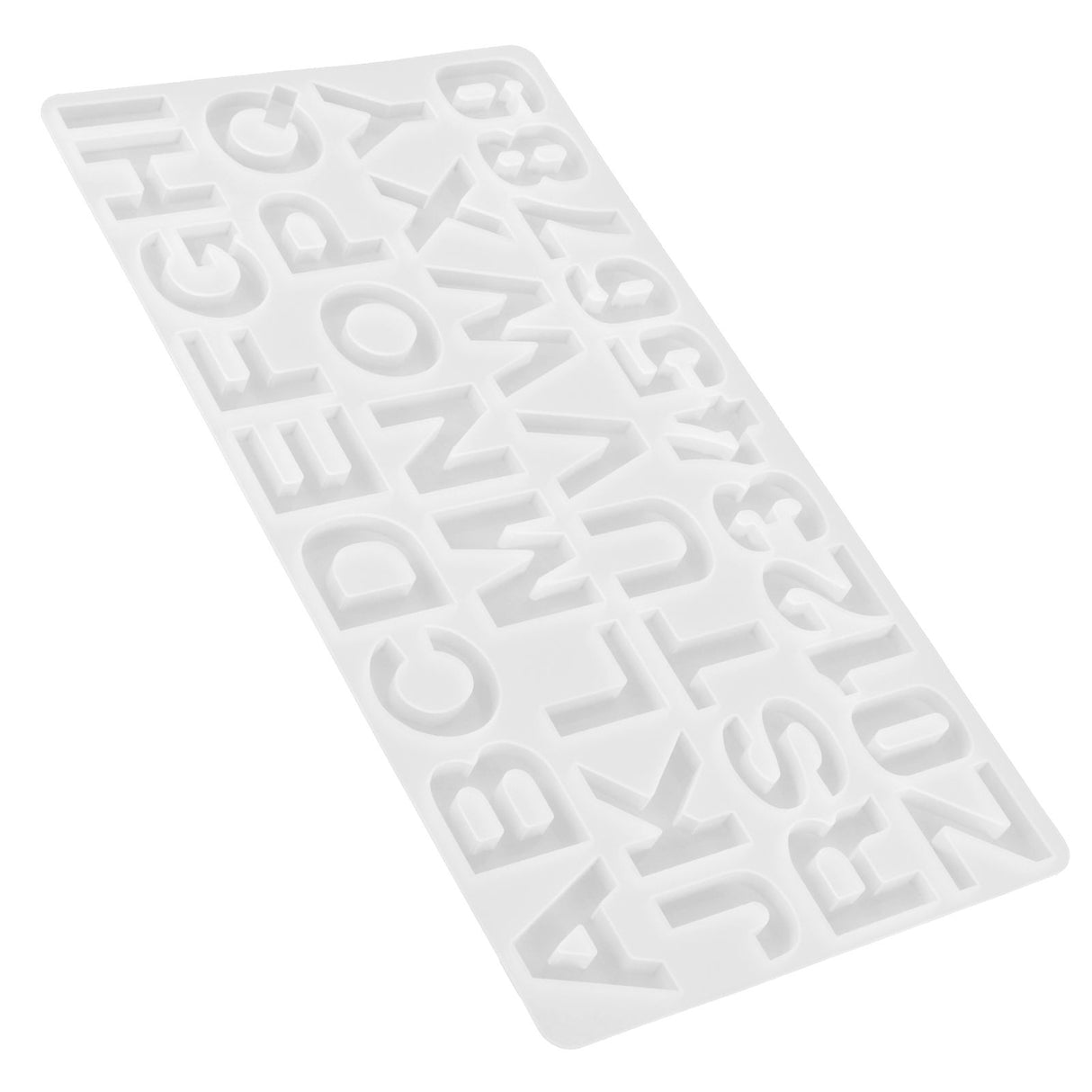 English Letters Number Pattern Silicone Mould DIY Chocolate Pudding Mold Baking Tool