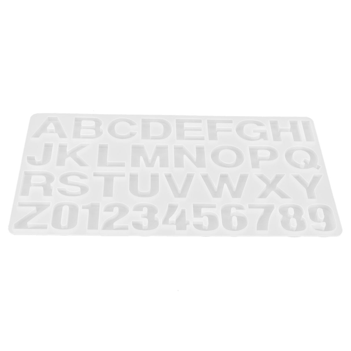 English Letters Number Pattern Silicone Mould DIY Chocolate Pudding Mold Baking Tool