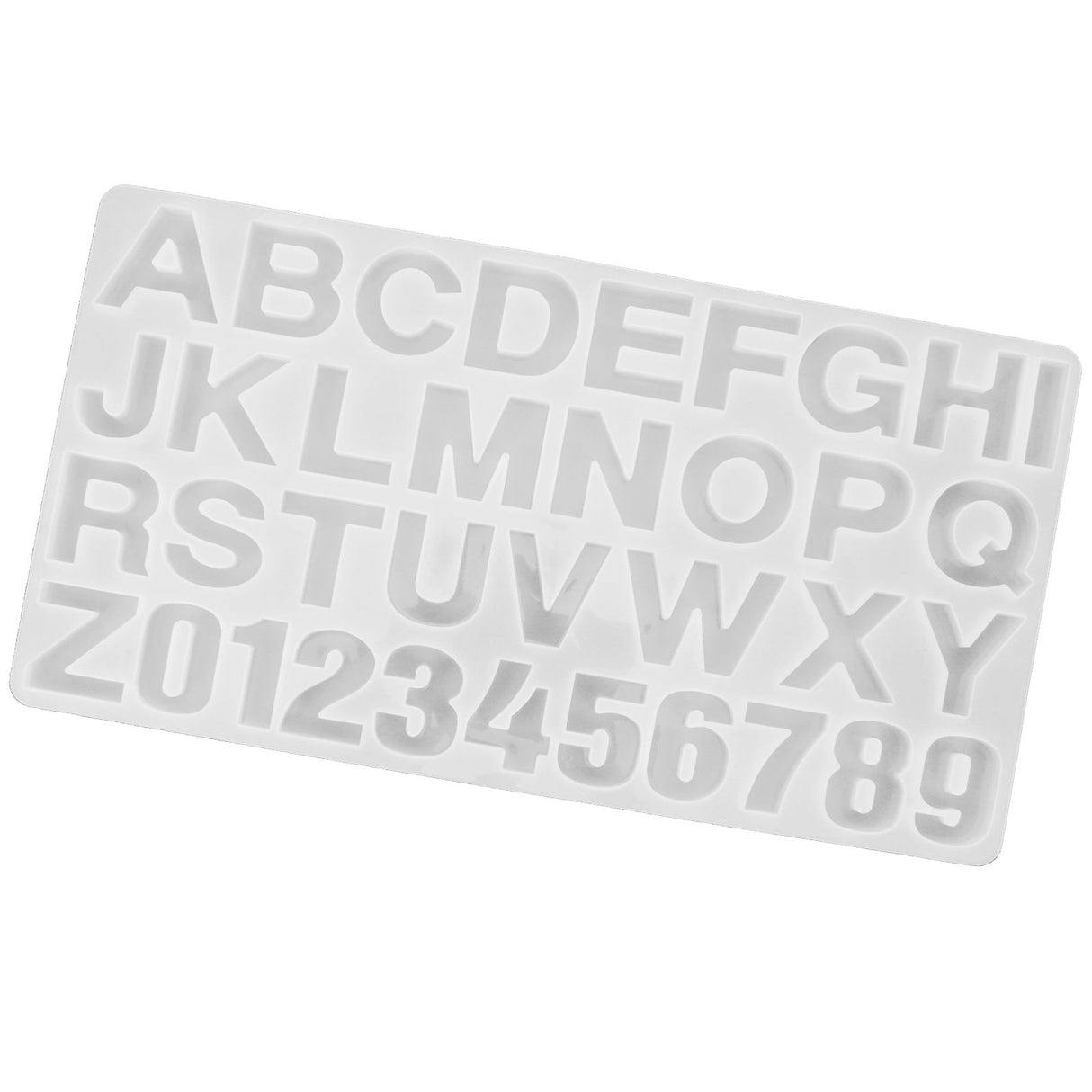English Letters Number Pattern Silicone Mould DIY Chocolate Pudding Mold Baking Tool