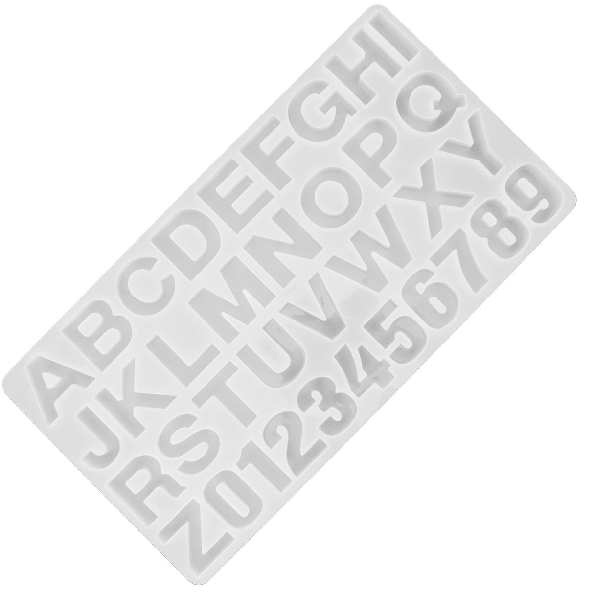 English Letters Number Pattern Silicone Mould DIY Chocolate Pudding Mold Baking Tool