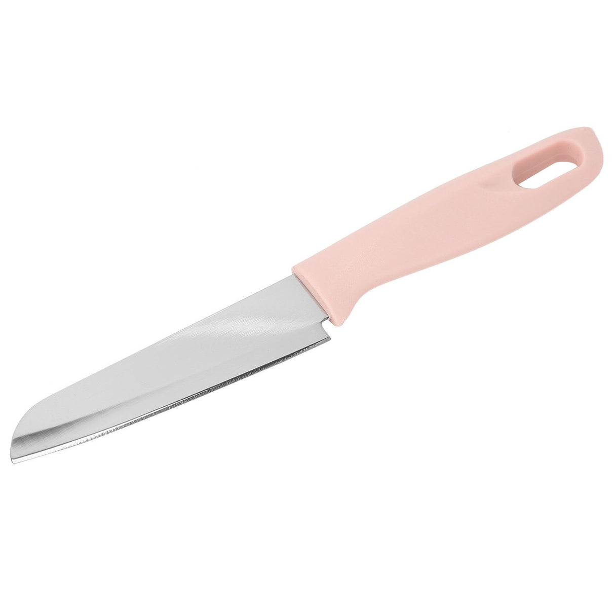 Kitchen Knife Portable Stainless Steel Fruit Melon Cutter with Sleeve for Home UsePink