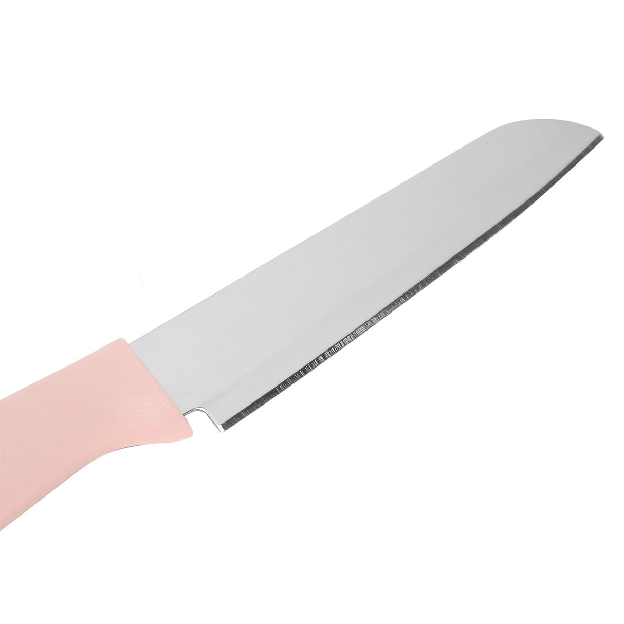 Kitchen Knife Portable Stainless Steel Fruit Melon Cutter with Sleeve for Home UsePink