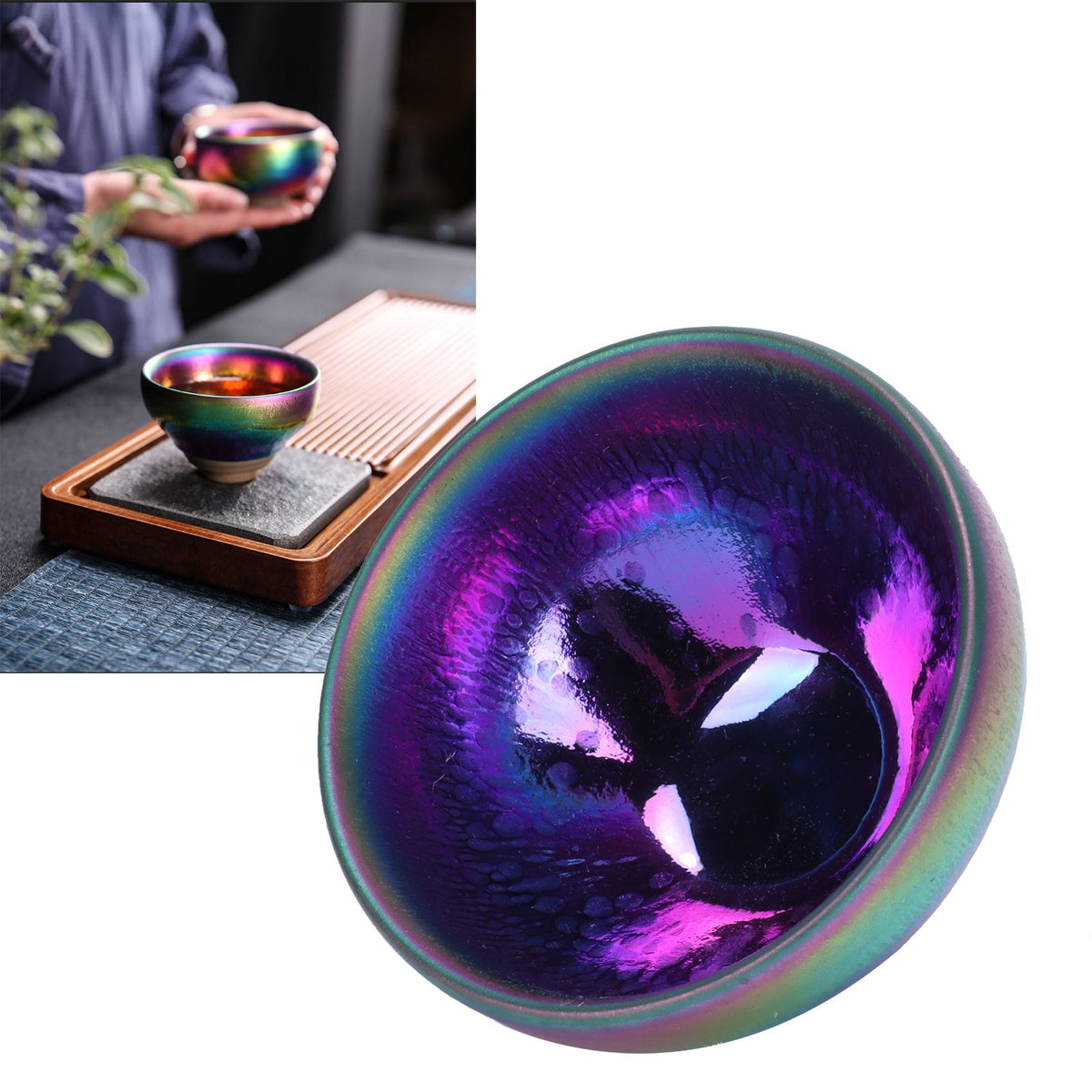 Ceramic Teacup Tea Bowl Jianzhan Cup Teaware Tea Accessory Gift for Home Decoration