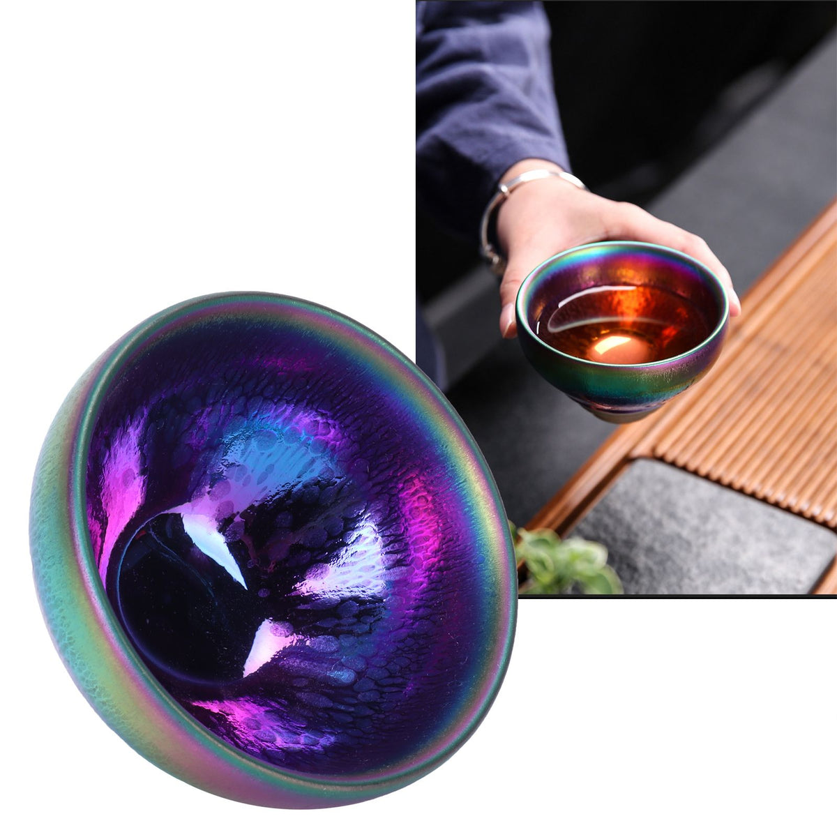 Ceramic Teacup Tea Bowl Jianzhan Cup Teaware Tea Accessory Gift for Home Decoration