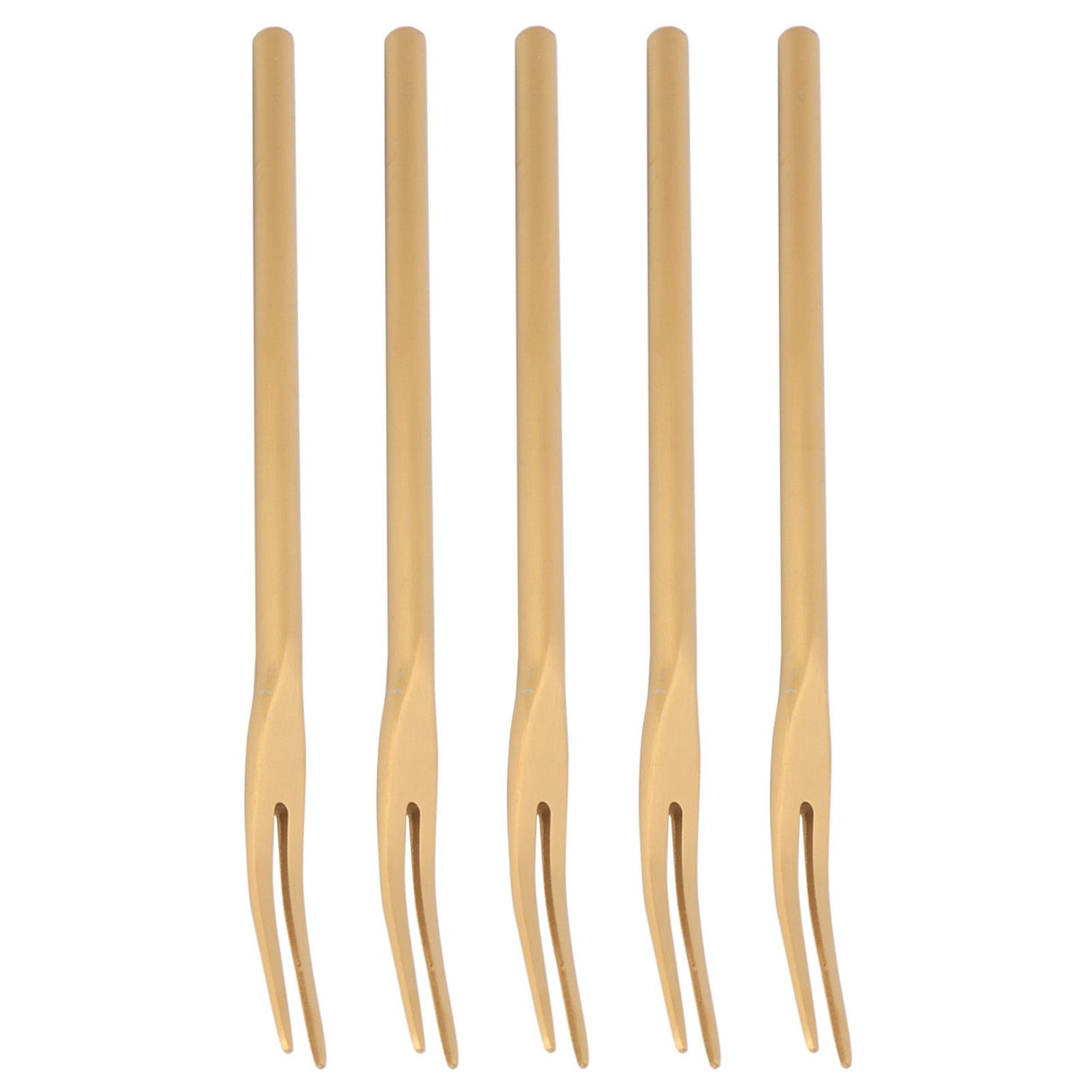 5Pcs Fruit Fork Stainless Steel Originality Cute Dessert Cake Small Fork for Home Bar Office
