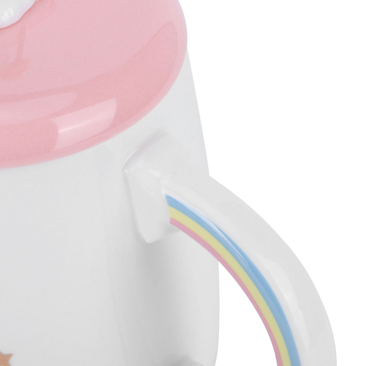 Animal Mug Spoon Water Cup with Lid Cute Ceramic Mug Coffee Cup Drinking AccessoriesType 3