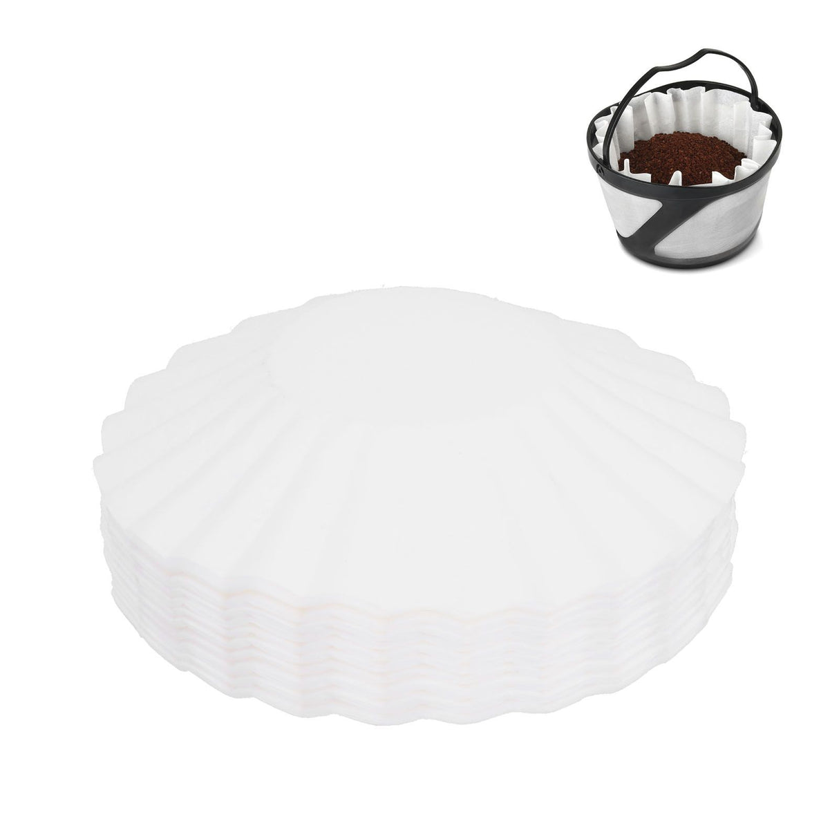 100PCS Coffee Filter Papers Pour Over Filter Paper Cup Fit for KEURIG K-DUO ESSENTIALS