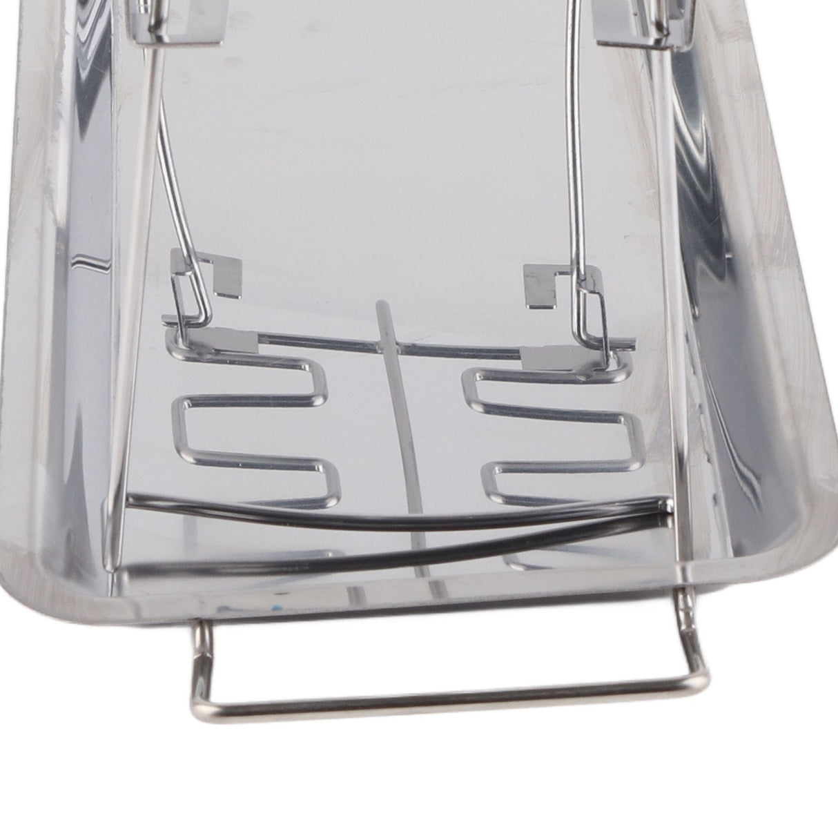 Chicken Leg Grill Rack with Drip Pan Stainless Steel Roaster Stand Barbecue Accessory