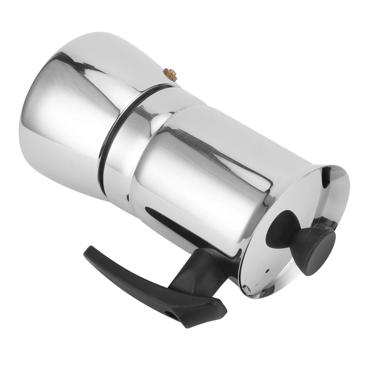 Stainless Steel Moka Pot Portable Coffee Maker Brewing Coffee Machine for Home Office4 Cups 200ml