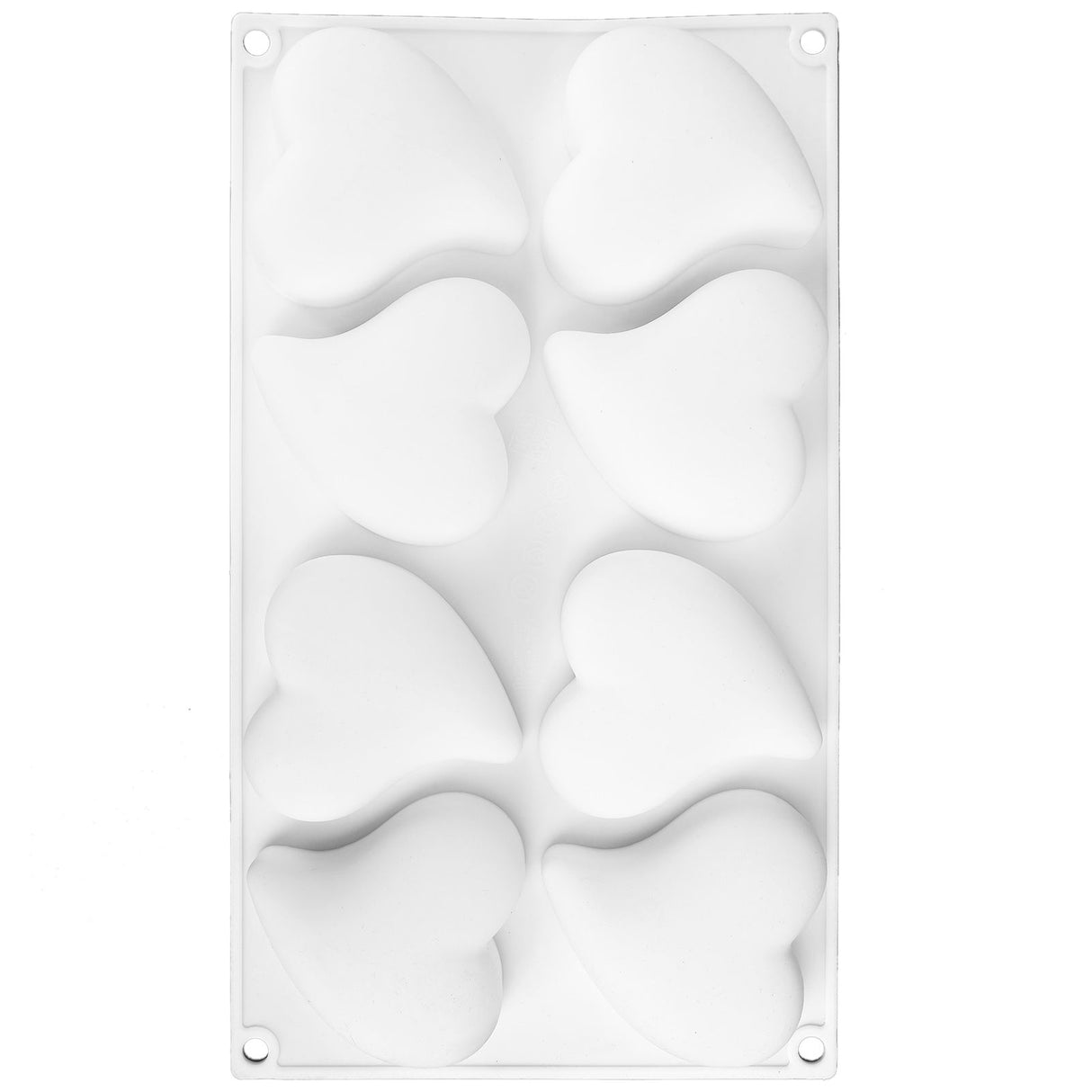 8 Grid Mold Heart Shape Silicone Cake Mousse Mold for Baking Dessert Kitchen Home