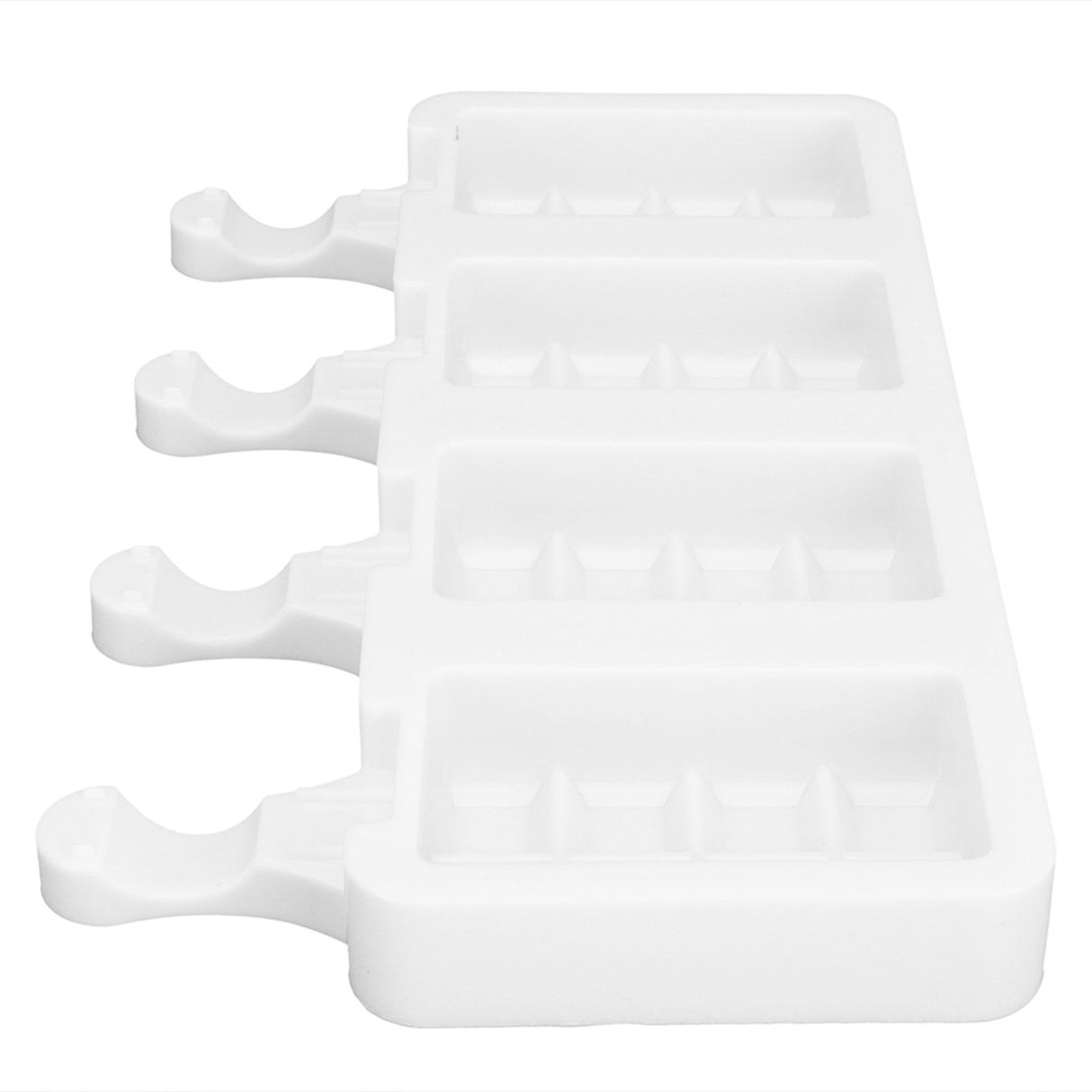 Silicone Ice Cream Mold 4 Cavities DIY Ice Bar Maker Mould for Kitchen Tool SuppliesS