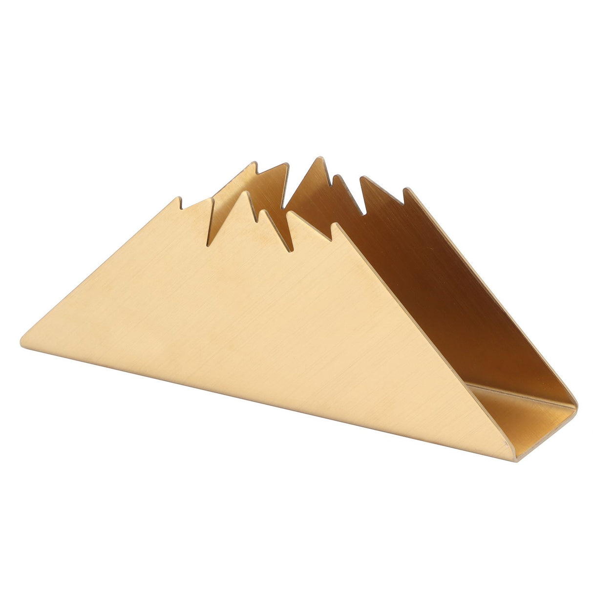 Triangular Napkin Holder Stainless Steel Stand Vertical Tissue Rack for Home Restaurant HotelGolden