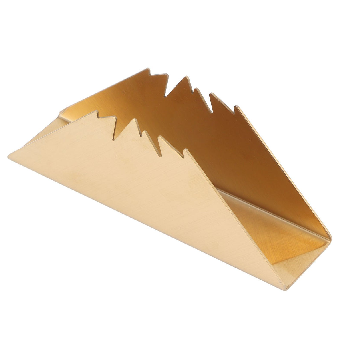 Triangular Napkin Holder Stainless Steel Stand Vertical Tissue Rack for Home Restaurant HotelGolden