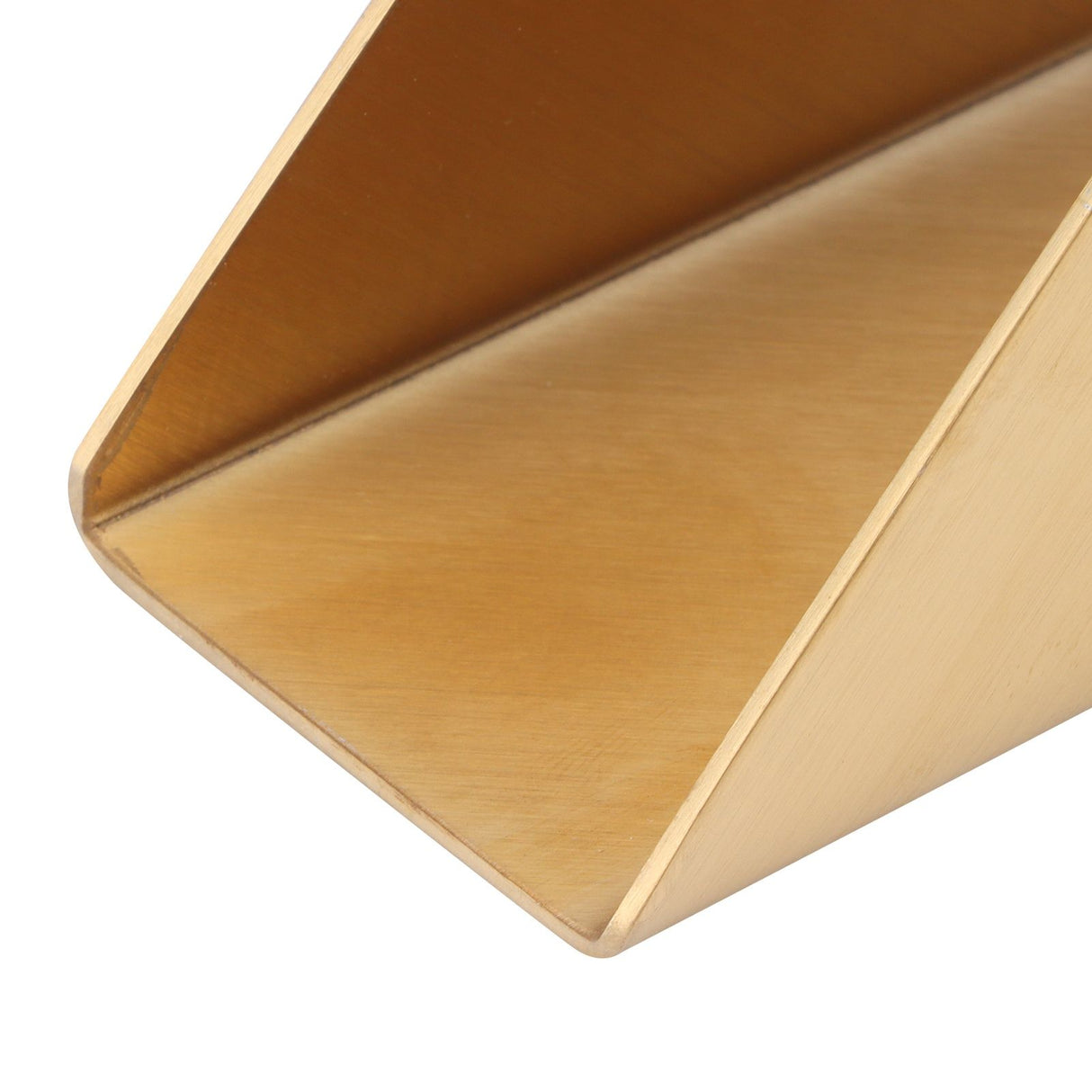 Triangular Napkin Holder Stainless Steel Stand Vertical Tissue Rack for Home Restaurant HotelGolden
