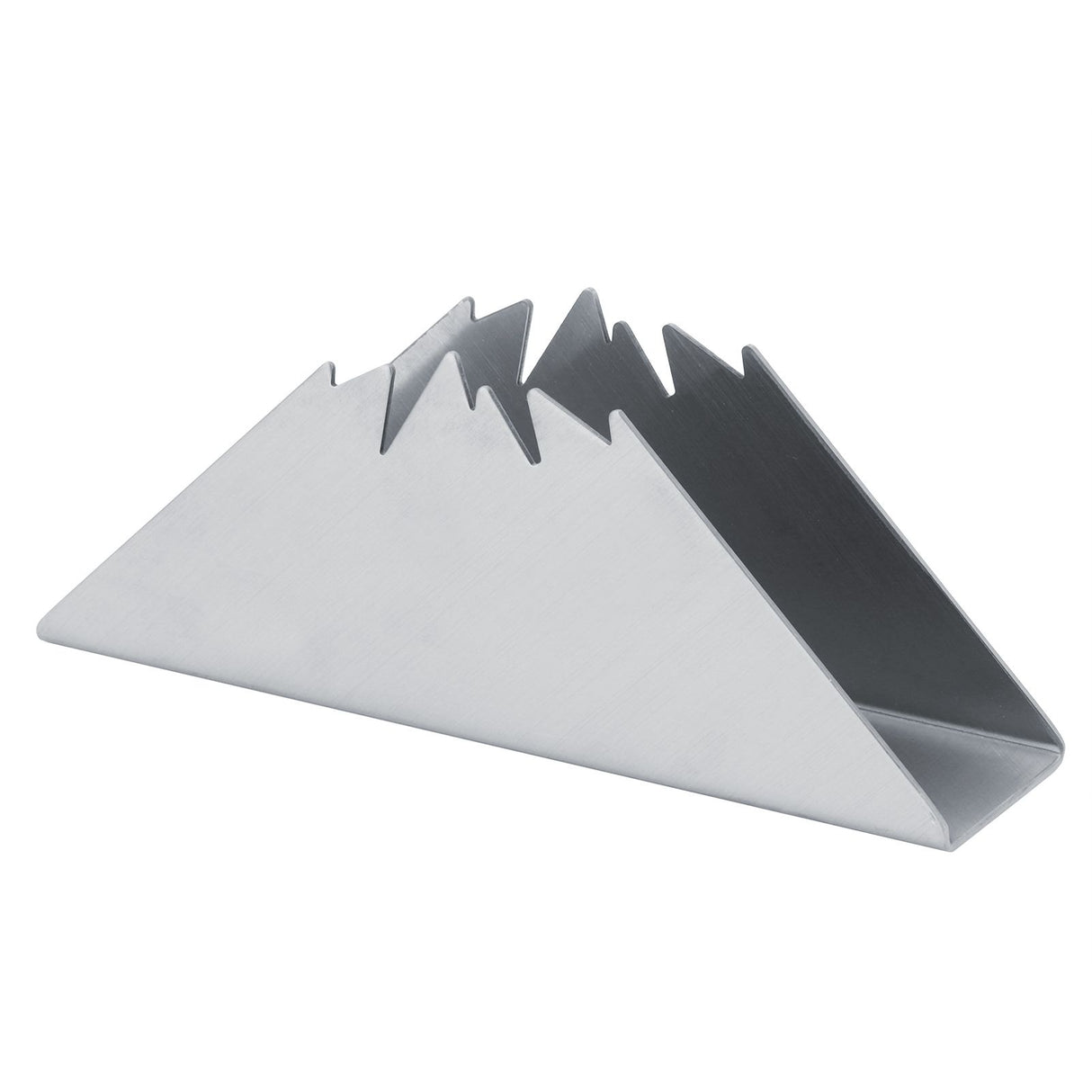 Triangular Napkin Holder Stainless Steel Stand Vertical Tissue Rack for Home Restaurant HotelSilver