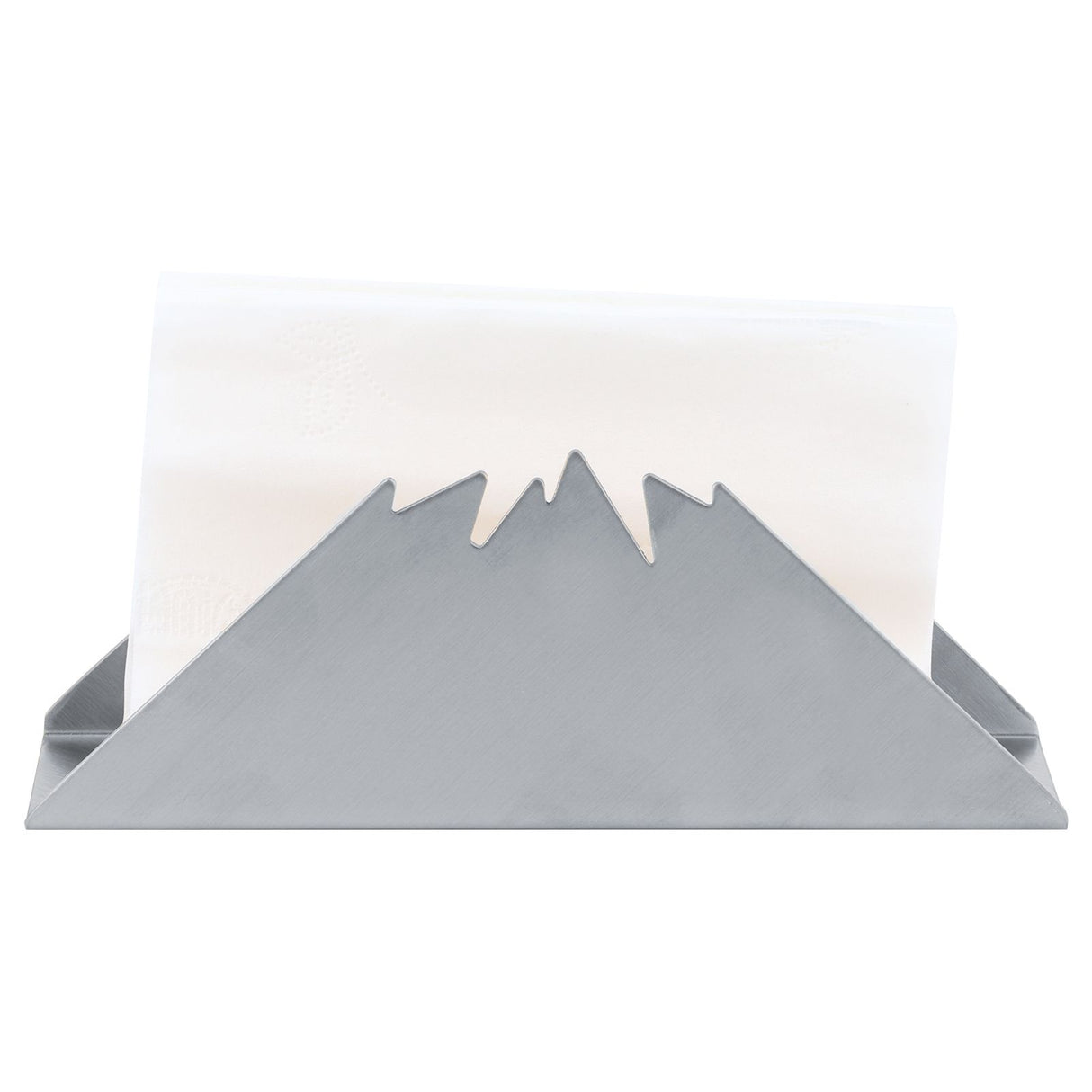 Triangular Napkin Holder Stainless Steel Stand Vertical Tissue Rack for Home Restaurant HotelSilver