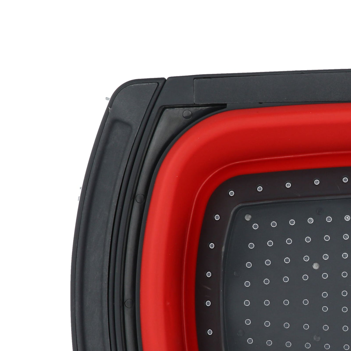 Folding Drain Basket Retractable Fruit Vegetable Washing Draining Basket for Home Kitchen UseRed