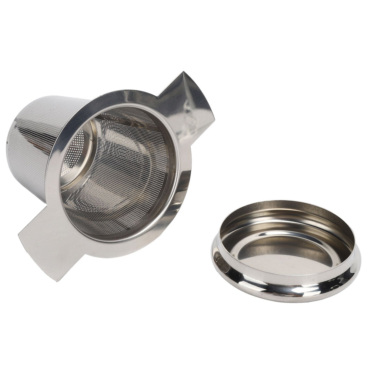 Tea Strainer Loose Leaf Tea Infuser Basket Fine Mesh Filter with Lid Teaware for CupStainless Steel