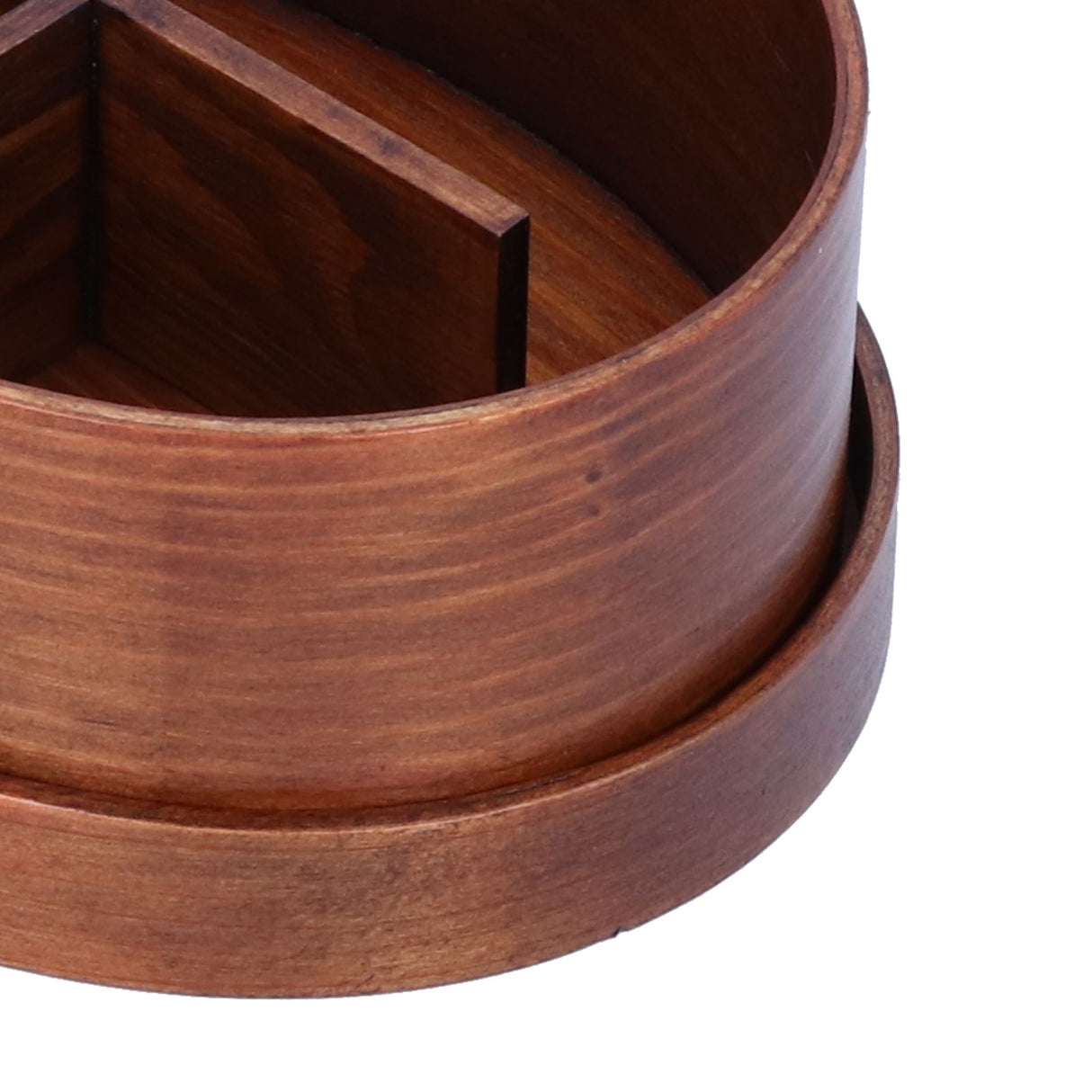 Oval Shape Bento Box Wooden Sushi Lunch Box Food Storage Container for Adult Student Worker