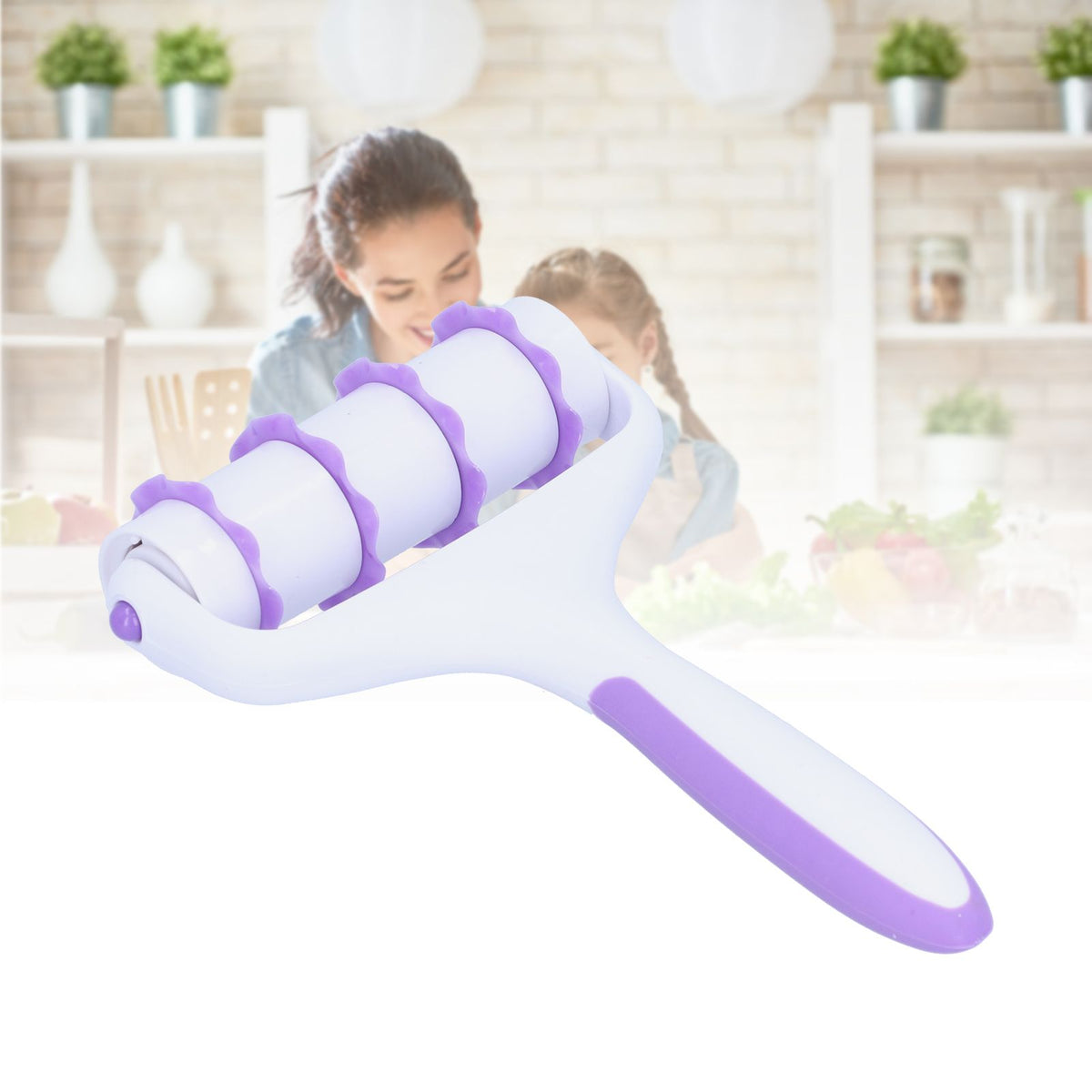 Fondant Cutter Wheel Roller Pastry Mold Dough Lattice Cutter Embosser Set DIY Baking Tool