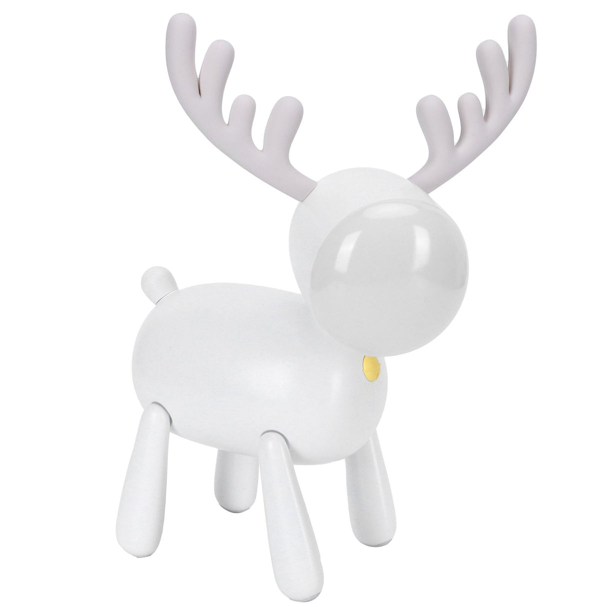 LED Night Light Cartoon Deer-Shaped Table Lamp 1200mAh USB Charging Bedroom DecorationWhite