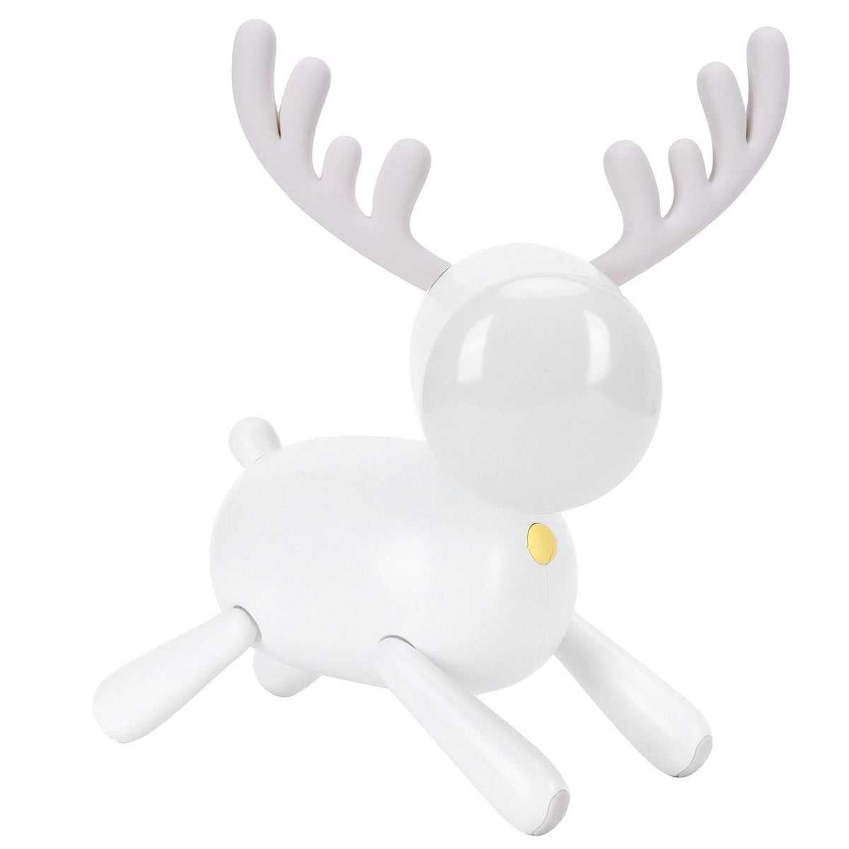 LED Night Light Cartoon Deer-Shaped Table Lamp 1200mAh USB Charging Bedroom DecorationWhite