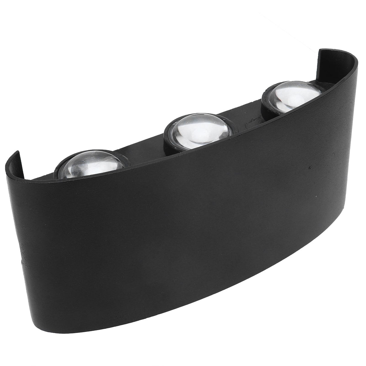 6W LED Wall Light Aluminium Black Shell Warm Light Up Down Lighting Decoration Wall Lamp AC85‑265V