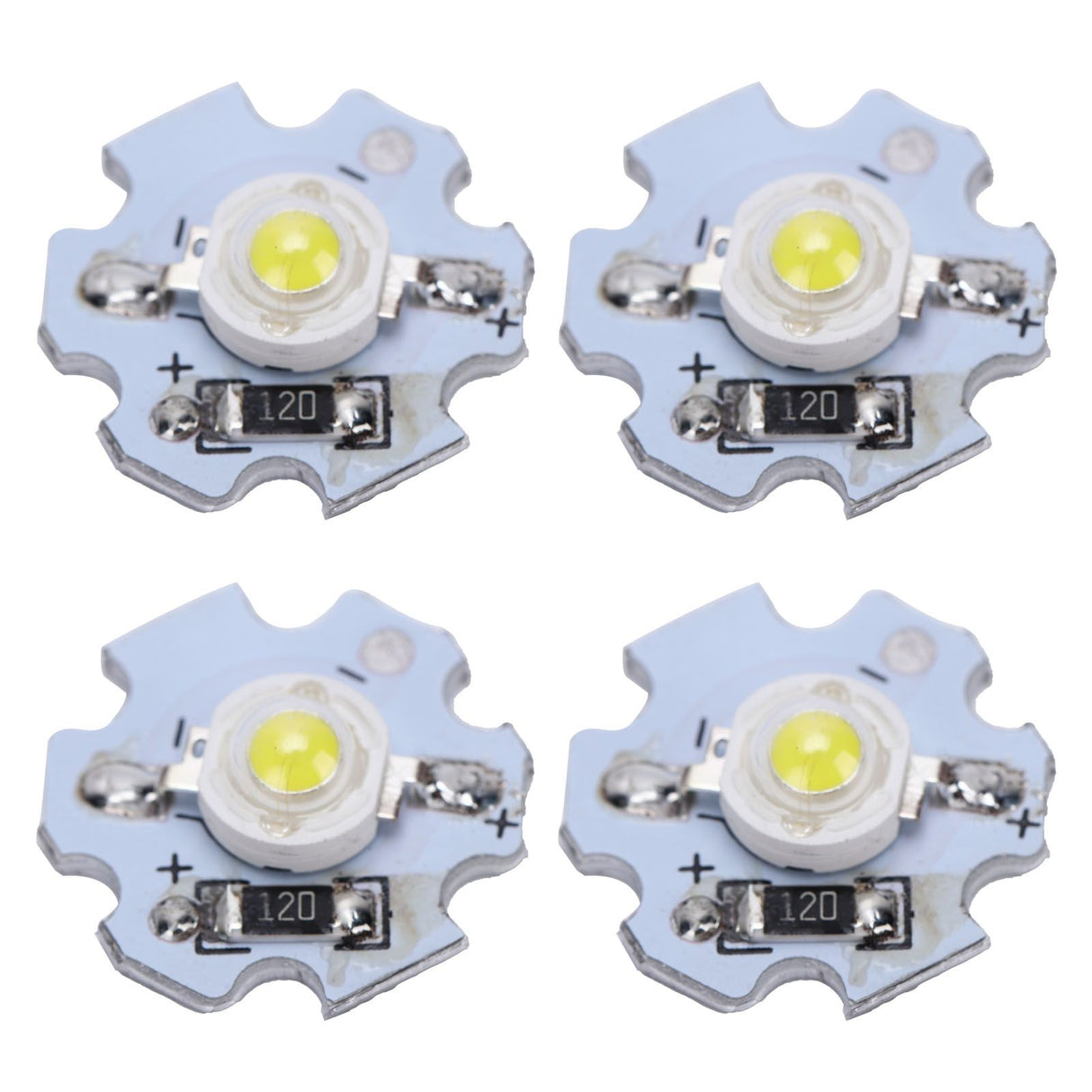 25Pcs 0.5W 5V High Power LED Lamp Bead Light Source Chip with Aluminum PlateWhite Light: 6000‑6500K