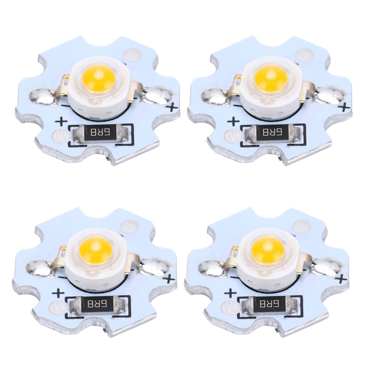 25Pcs 5V LED Chips 200LM 1W High Power LED Lamp Beads for DIY Lighting FixturesYellow Light 588‑590NM