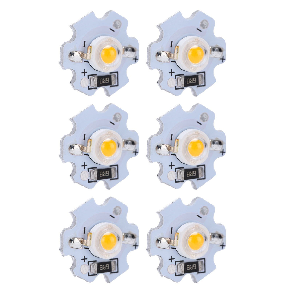 25Pcs 5V LED Chips 200LM 1W High Power LED Lamp Beads for DIY Lighting FixturesYellow Light 588‑590NM