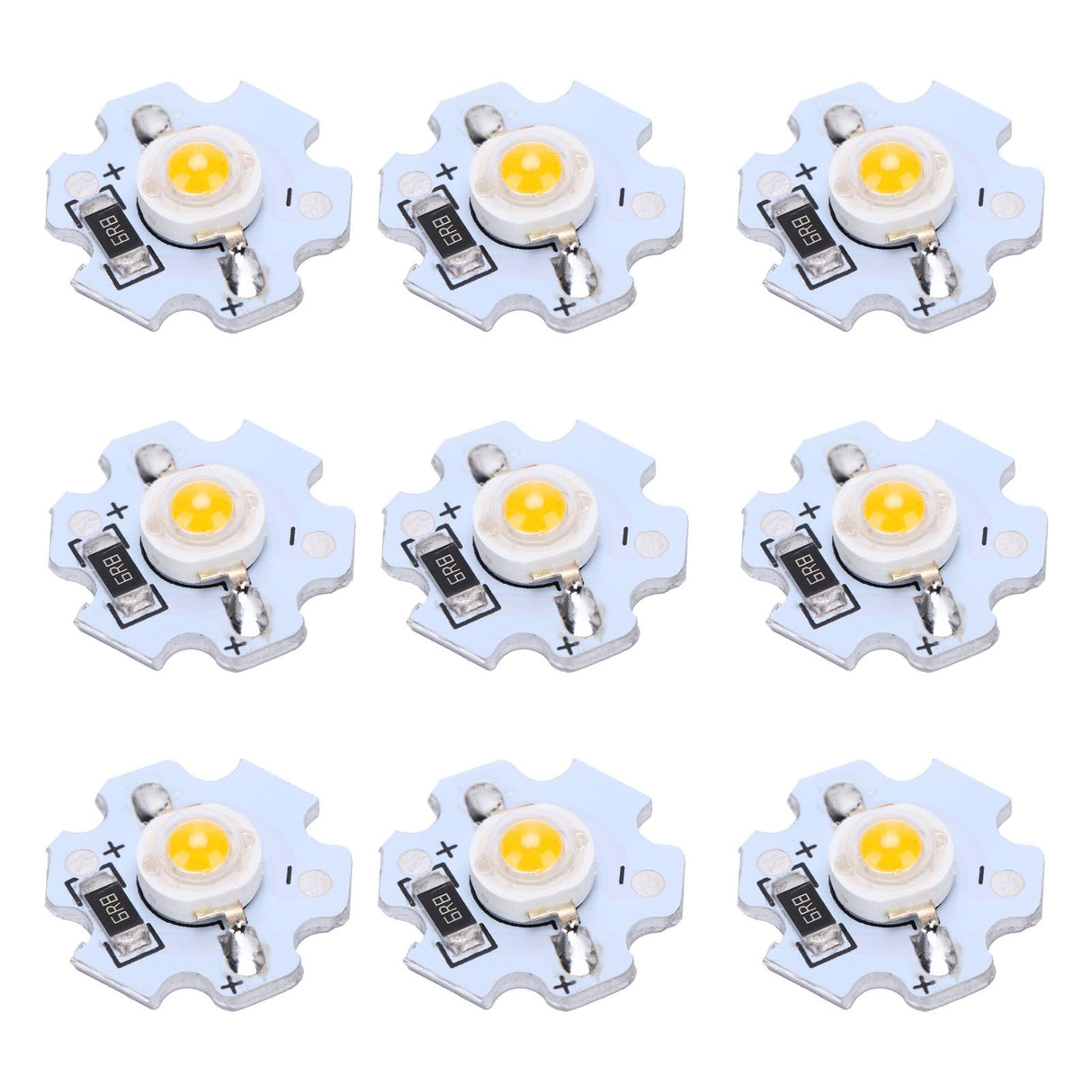 25Pcs 5V LED Chips 200LM 1W High Power LED Lamp Beads for DIY Lighting FixturesYellow Light 588‑590NM